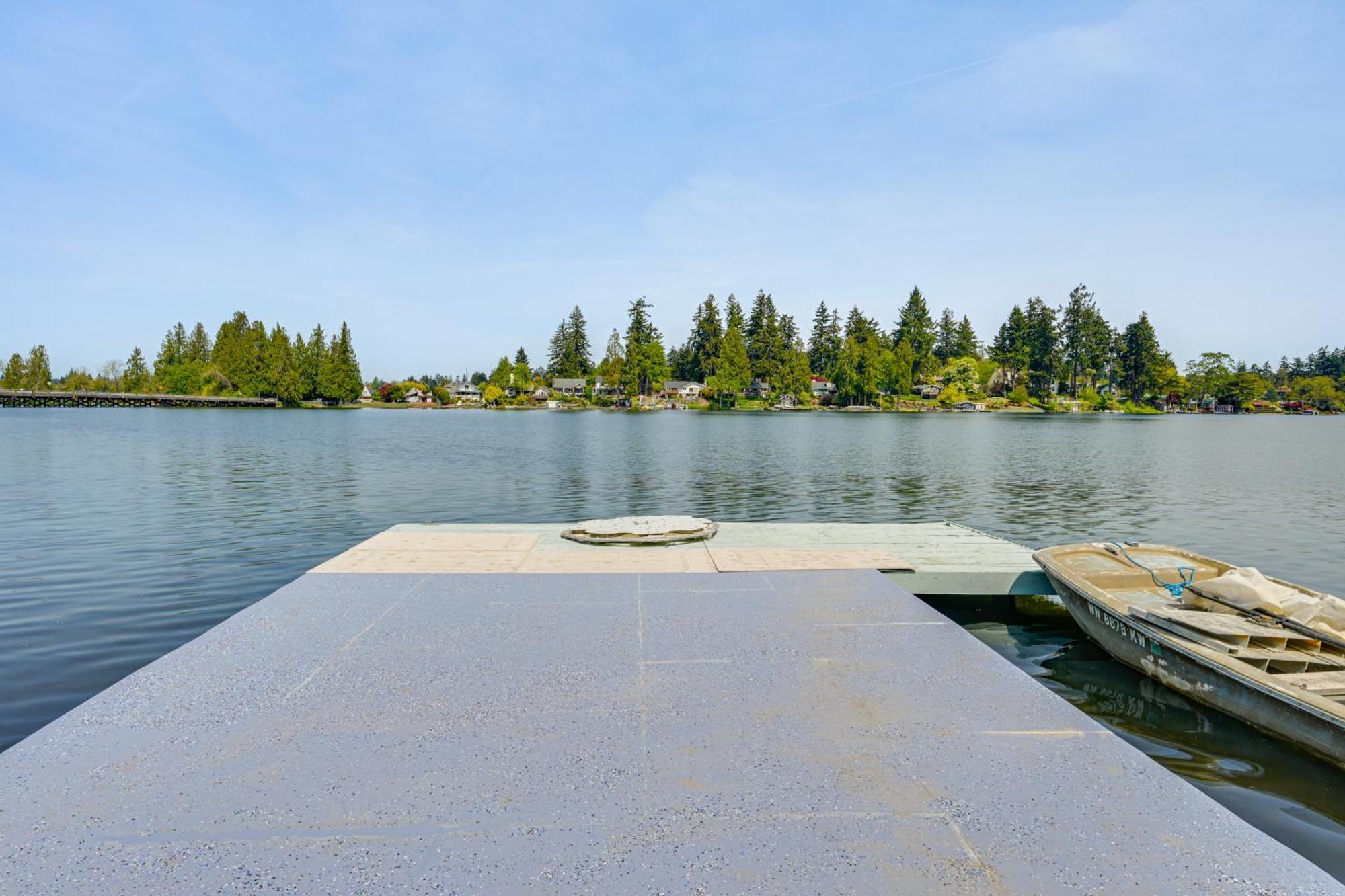 Tacoma Home On Steilacoom Lake With Dock! Esterno foto
