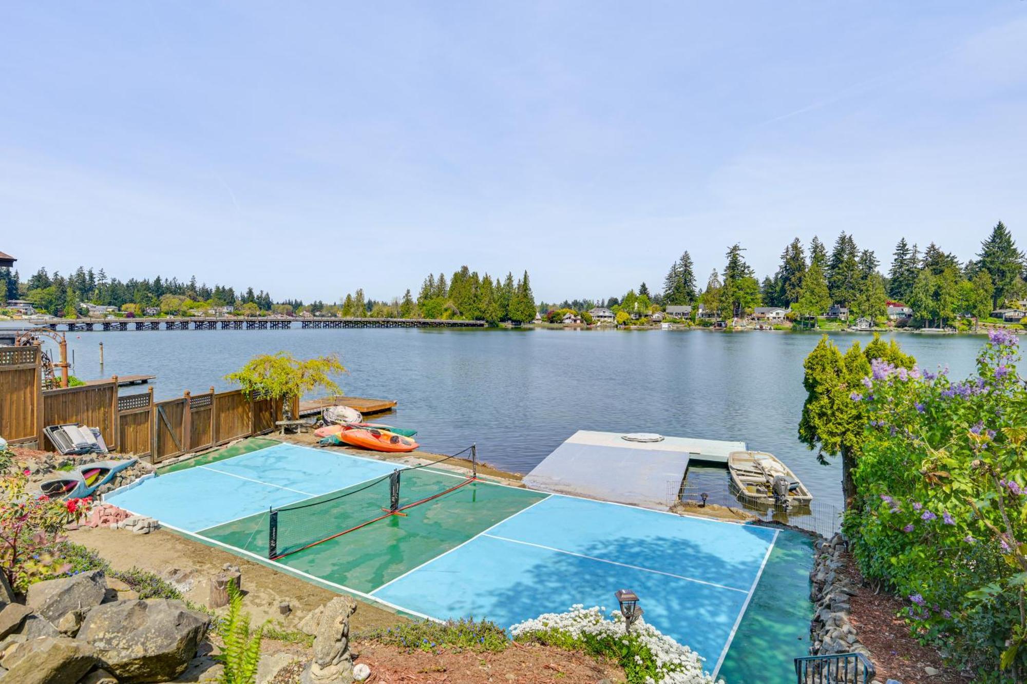 Tacoma Home On Steilacoom Lake With Dock! Esterno foto