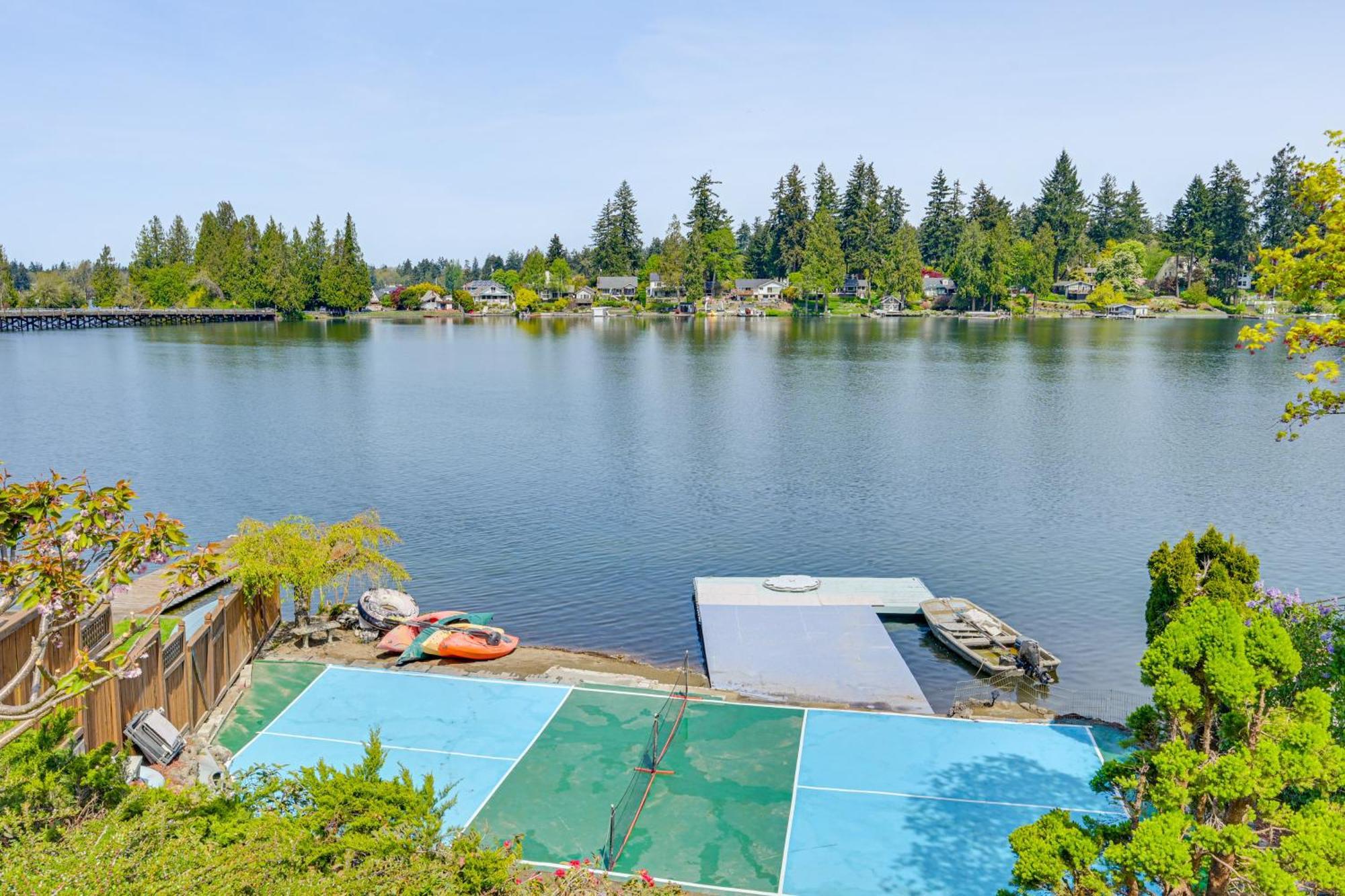 Tacoma Home On Steilacoom Lake With Dock! Esterno foto